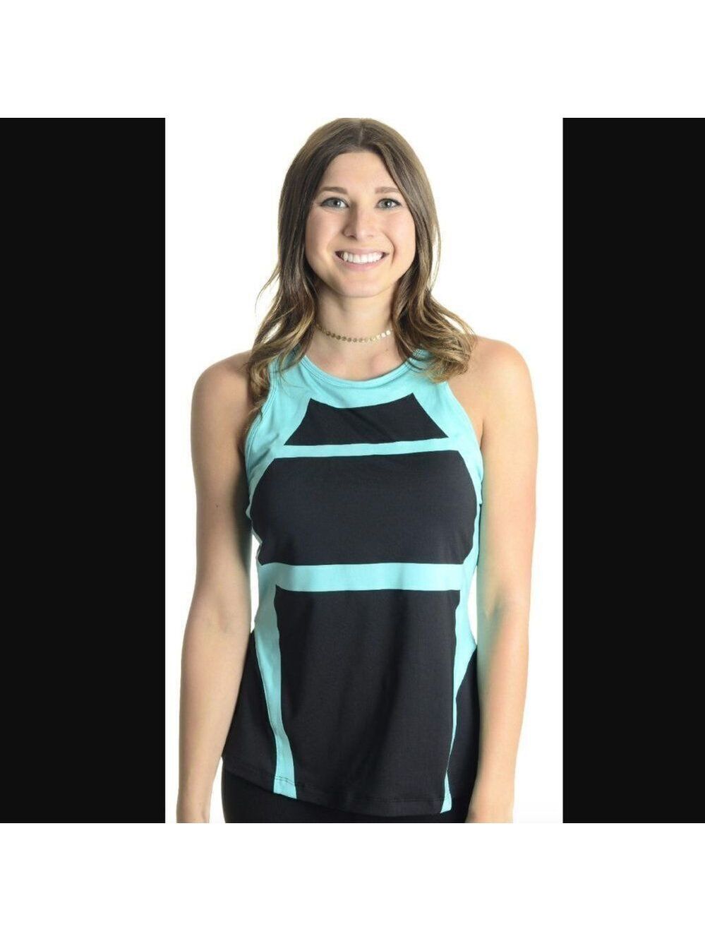 NWT Fila Teal/BlackColorblock Platinum Tank Top